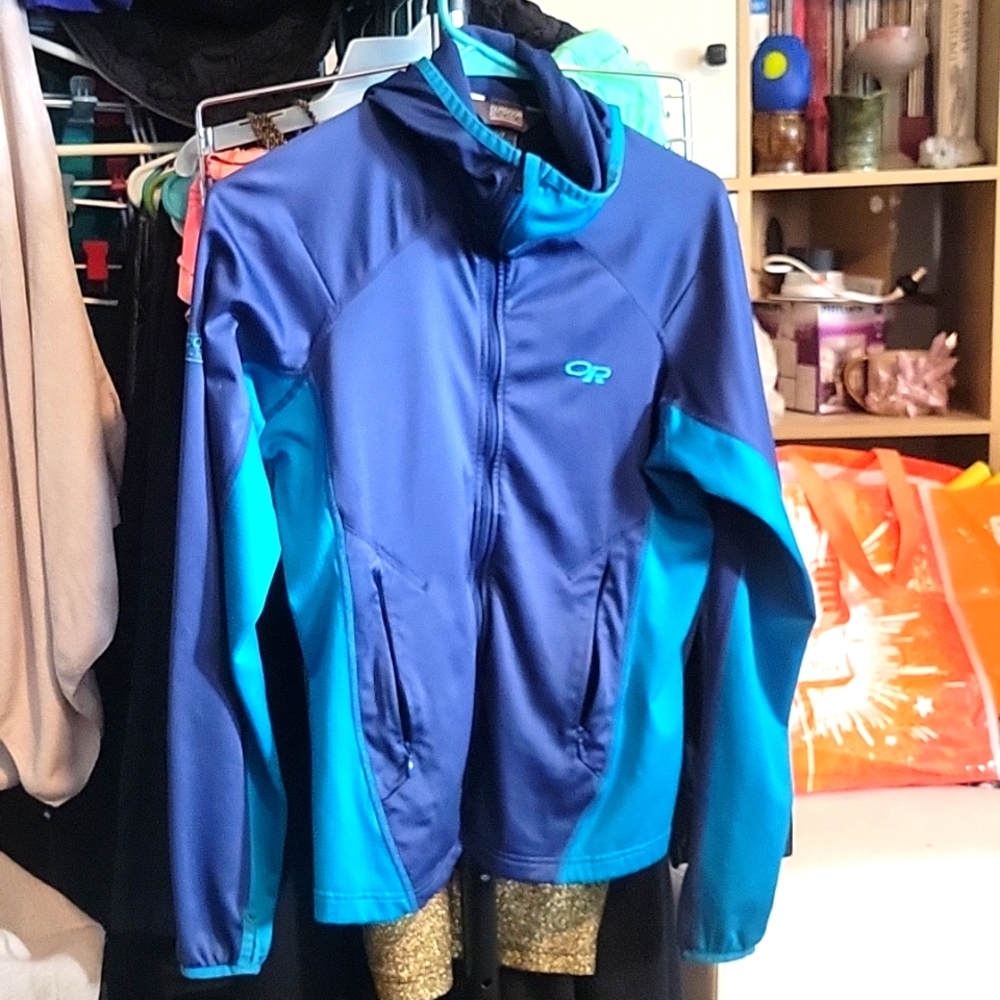 OutdoorResearch ladies S teal/blue jacket